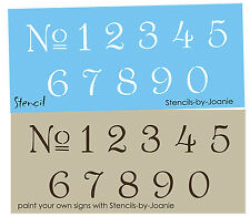 Parisian Number Stencil Set