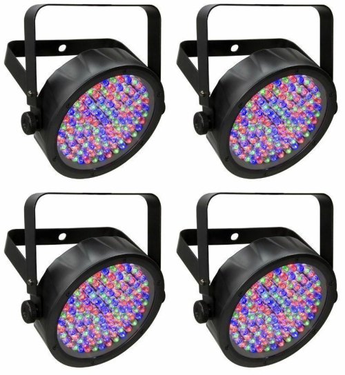 LED Par Can Lighting Kit - Set of 4 SlimPAR56 Lights by Chauvet