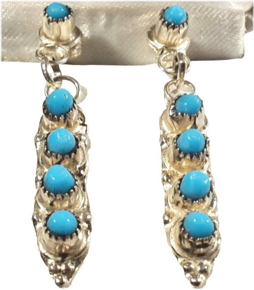 Southwestern Turquoise Stone Post Earrings