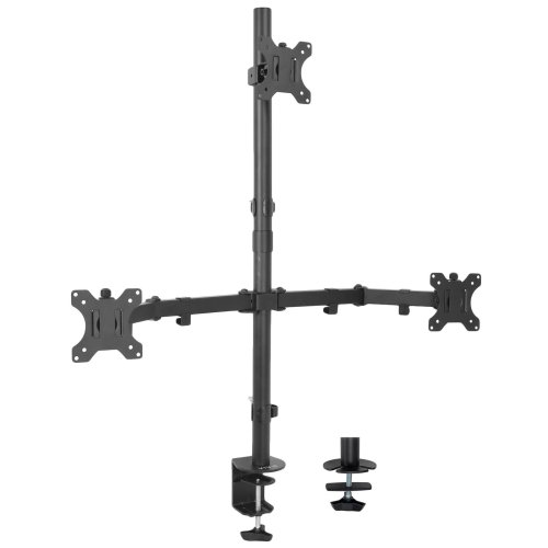 TriFlex 30" - Heavy Duty Adjustable Stand for Triple Monitors