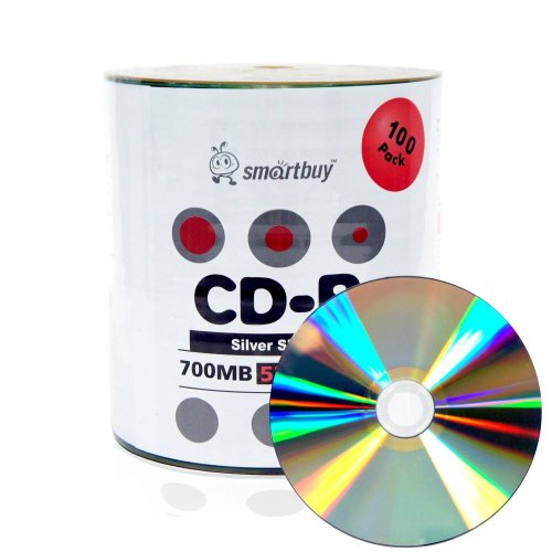 Smartbuy Shiny Silver CD-R Discs