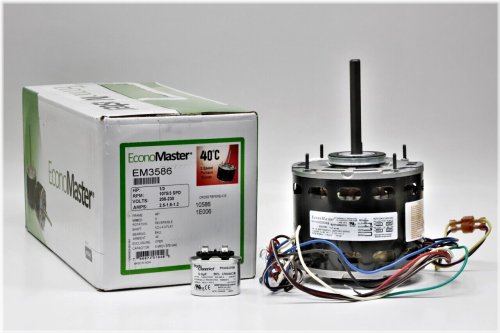 PowerMax 1/3 HP High-Speed Electric Motor for HVAC Blower Fans