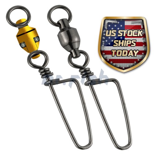 Black Nickel Coastlock Snap Swivels: Smooth and Secure Fishing Connectors