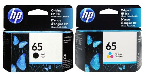 HP Genuine 2-Pack Ink Combo - Black and Color #65