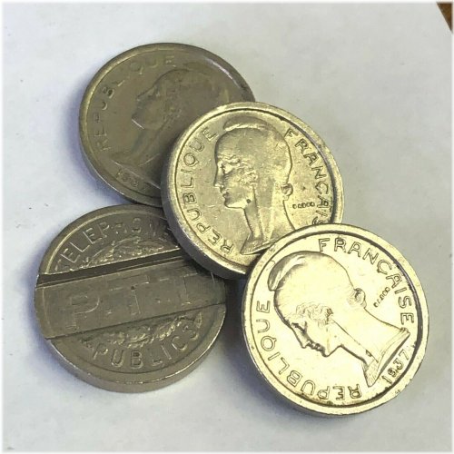 French Public Telephone Token - 1937 Vintage Jetton