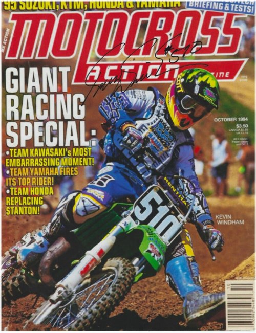 Kevin Windham Autographed Motocross Photo