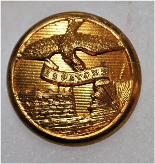 Gilt Coat Button - U.S. Army Engineer Officer