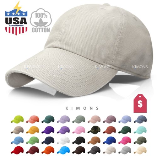 Solid Cotton Dad Cap