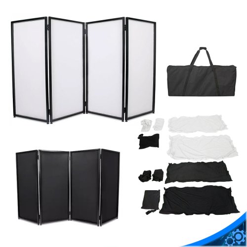 Foldable Event Facade and Screen Set with Travel Bag