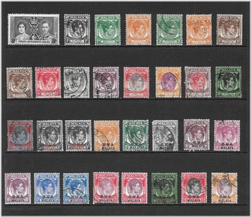 Colonial Era King George VI Stamps