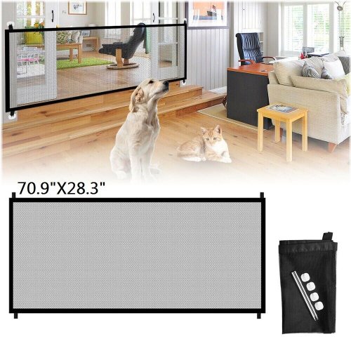 Portable Mesh Safety Gate for Baby Pets - Indoor Home Guard Fence