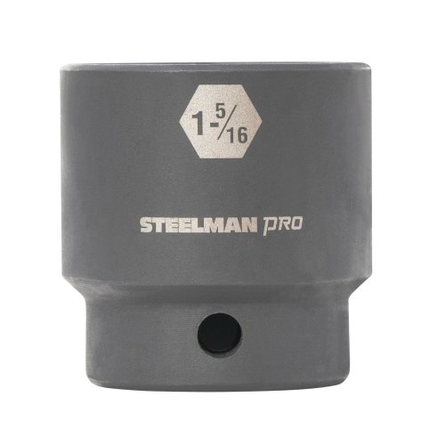 1/2-Inch Drive Shallow Impact Socket - 6-Point, 1-5/16-Inch" by Steelman Pro