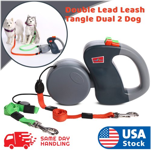 Tangle-Free Dual Dog Leash