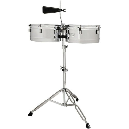 Global Rhythm Timbale Duo with Sleek Chrome Accents