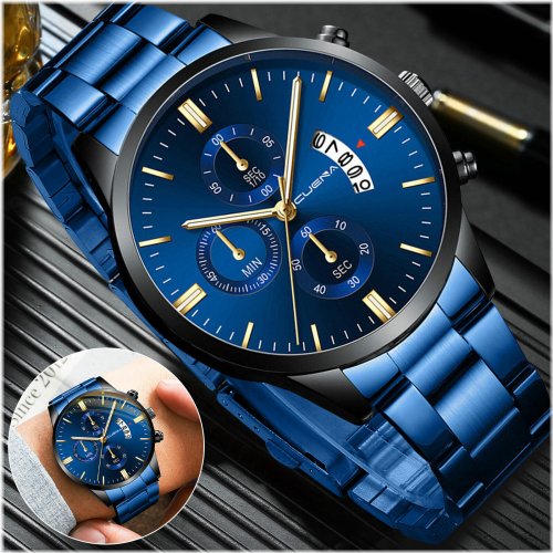 Aqua Steel Quartz Watch - Timeless and Durable