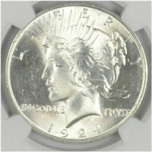 Lustrous 1924 Peace Silver Dollar - Bulk Savings Available
