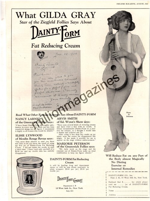 Gilda Gray's Original Theatre Print from 1923