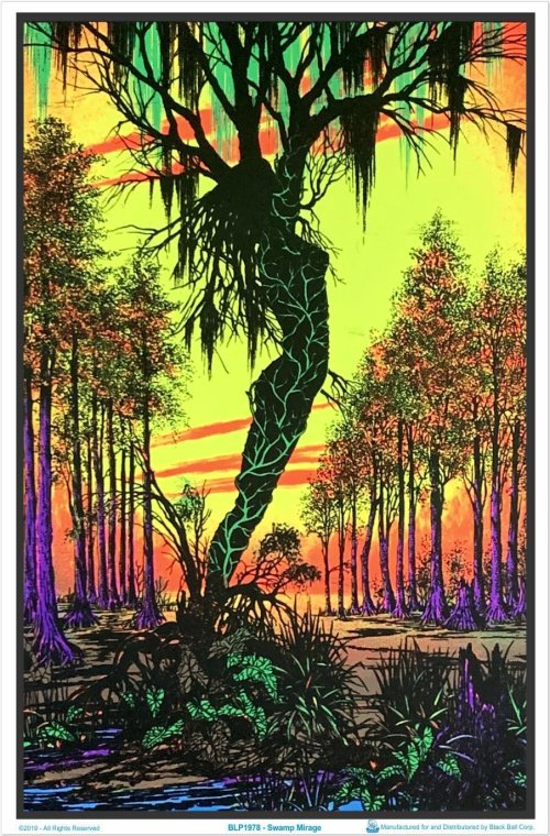 Mystical Marsh Glow-In-The-Dark Print