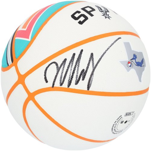 Victor Wembanyama Spurs Autographed City Edition Basketball