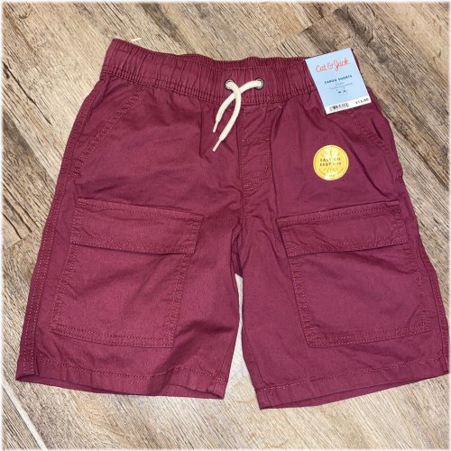 Berry Twill Cargo Shorts