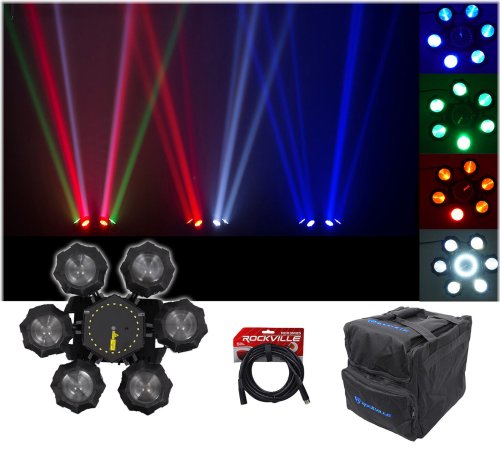 Rotary Dance Floor Light Set with Carry Bag and Cable