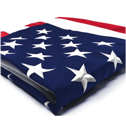 Embroidered Heavy-Duty American Flag by Anley