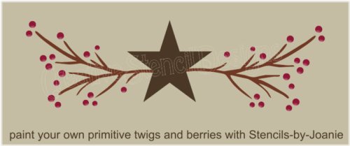 Rustic Starry Branch Stencils