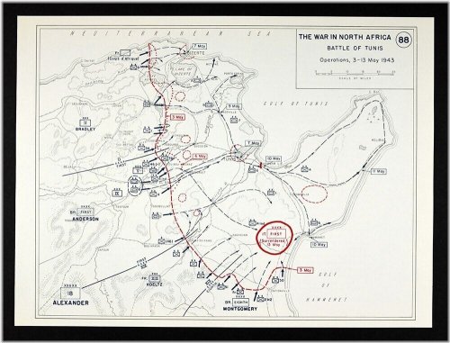 North African Campaign Map - WWII