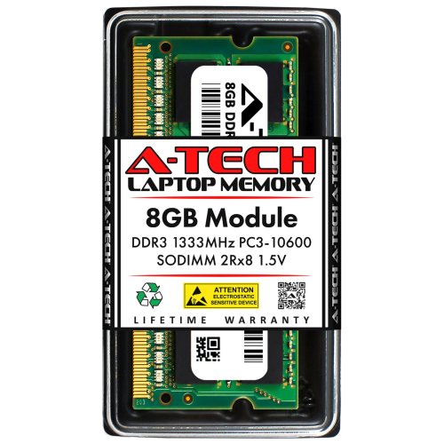 8GB DDR3 Laptop Memory Upgrade - A-Tech SODIMM RAM Module