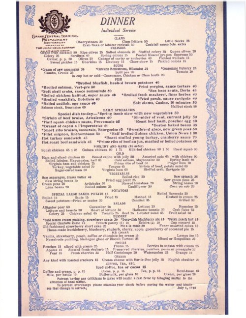 Grand Central Terminal Dining Experience