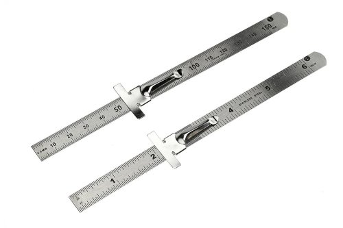 Stainless Pocket Ruler with Metric and SAE Measurements