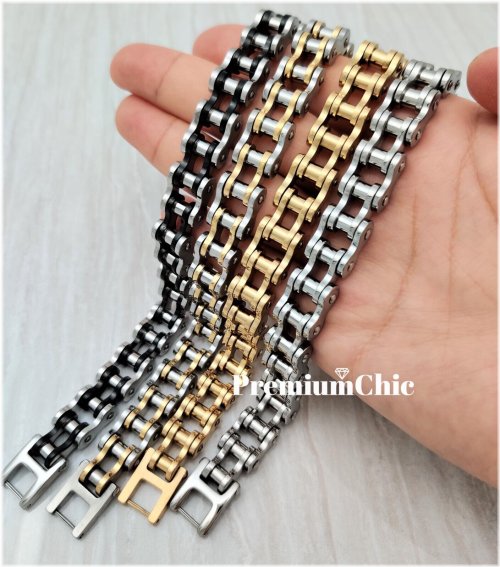 Chainlink Bracelet for Men in Solid Stainless Steel