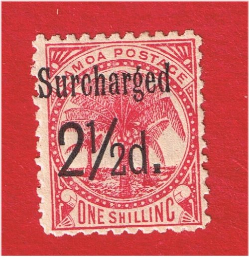 Samoa Colonial Stamp with Surcharge