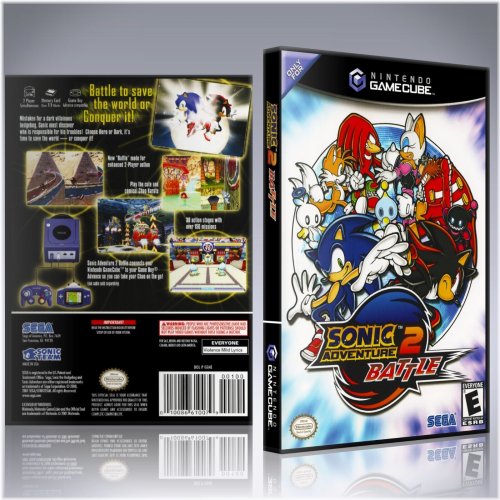 Sonic Adventure 2 Battle Replacement Case and Artwork Set - GameCube