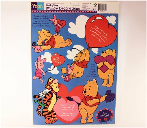 Winnie the Pooh Valentine Window Clings