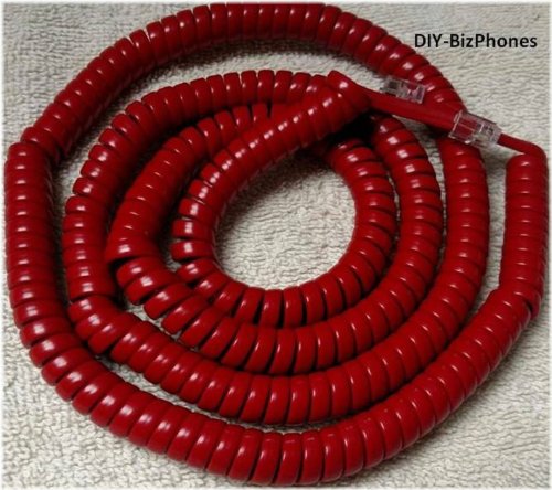 Crimson Coil Handset Cord