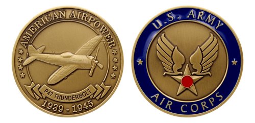 Republic Aviation P-47 Thunderbolt Challenge Coins Set