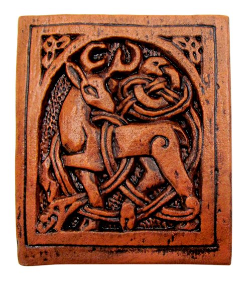 Celtic Knot Stag Plaque