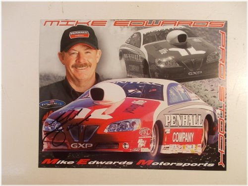 NHRA Legends Collection: Mike Edwards Autographed Hero Card