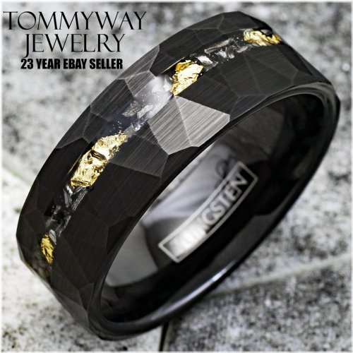 Cosmic Gold Faceted Men's Ring