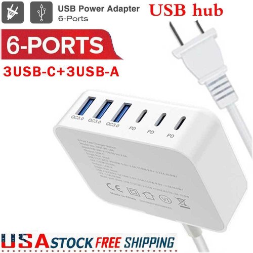 PowerHub 6-Port USB Charger