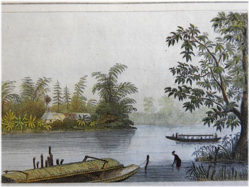 Riverine Charm of Luzon: 1839 Vintage Print