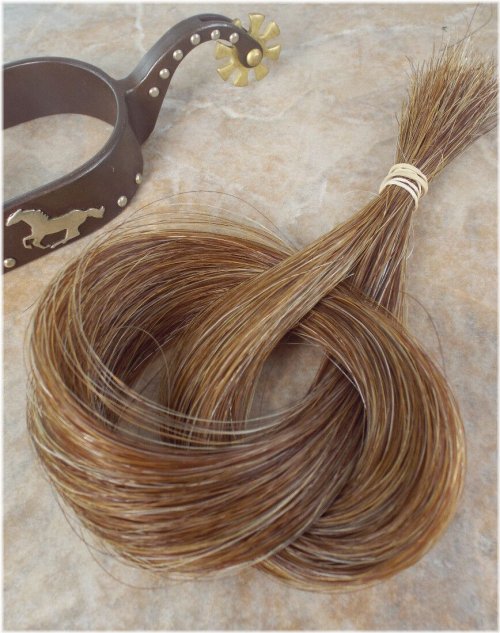 Cinnamon Brown Equine Hair Strands - 1 oz for Crafts and Jewelry Making