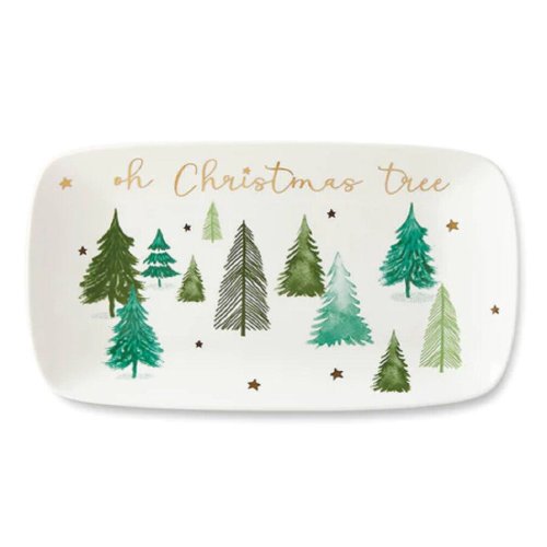 Elegant Evergreen Serving Tray