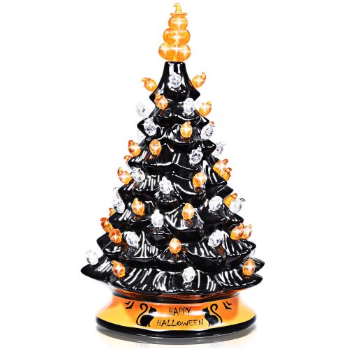 Midnight Magic Ceramic Halloween Tree