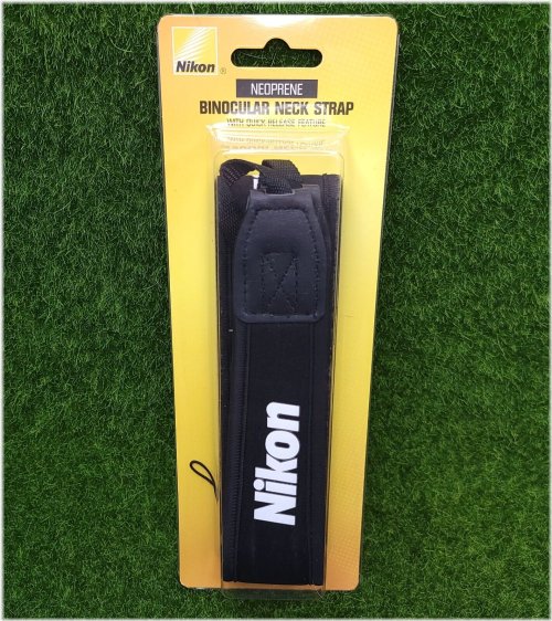 Quick-Release Neoprene Neck Strap for Binoculars by Nikon, in Black