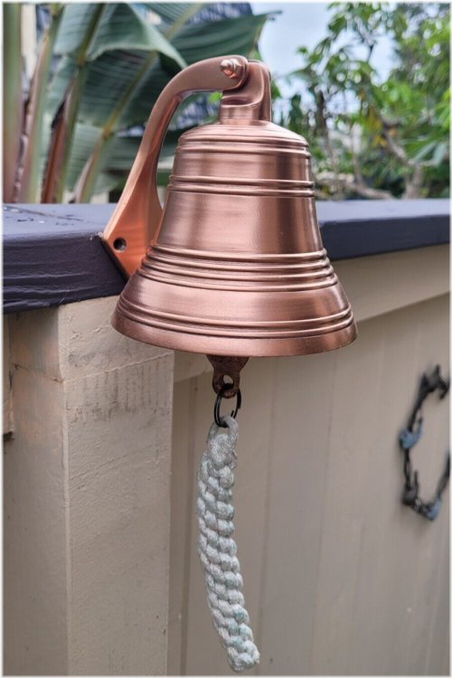 Nautical Anchor Brass Bell