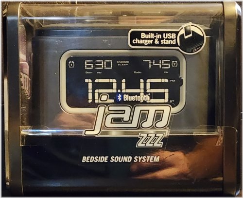 JAM HX-B510GY ZZZ Bluetooth Dual Alarm Clock Sound System & Charger NIB