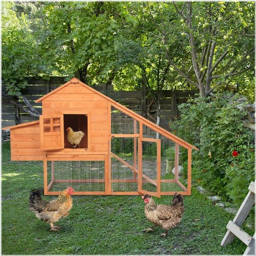 Two-Story Wooden Rabbit Hutch