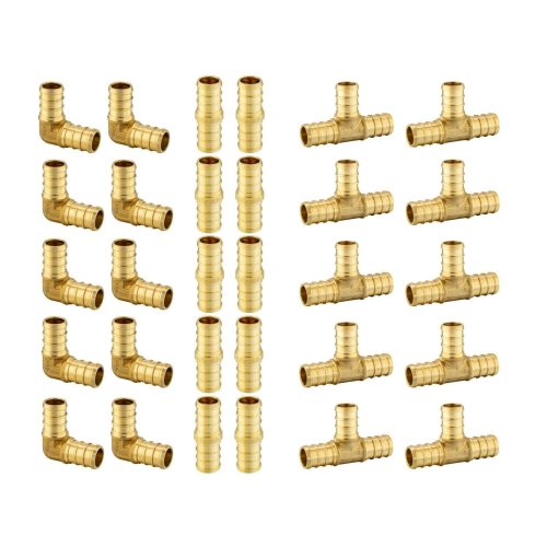 Brass PEX Fittings Set - Lead-Free